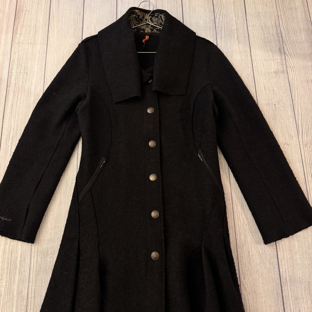 Cop Copine Baxter Wool Gothic Vampire Steampunk Long Coat Black EU 42 France